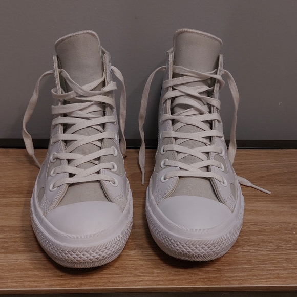 RARE CTAS II White High Top Polka Dot Control Climate womens 11 mens 9 - Picture 5 of 9